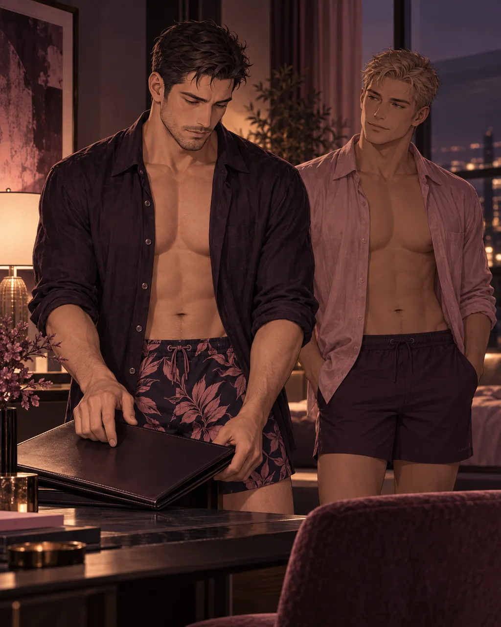 Ilustración editorial de Hentai yaoi: herramientas de IA para BL adulto