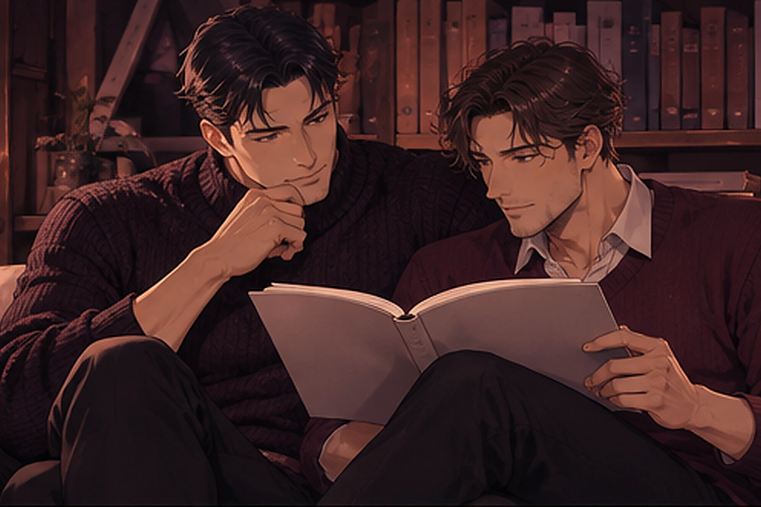 Ilustración editorial de Hentai yaoi: herramientas de IA para BL adulto